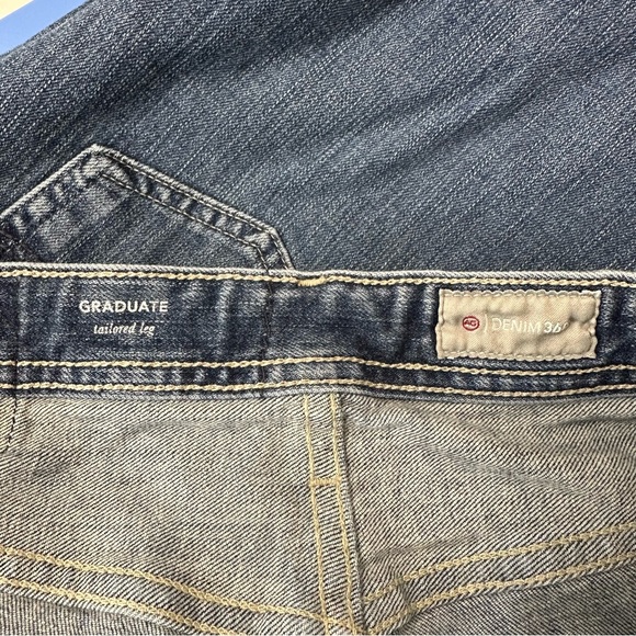 AG Adrianna Goldschmidt Graduate Tailored Leg Blue Jeans Size 33x30 - Picture 7 of 8